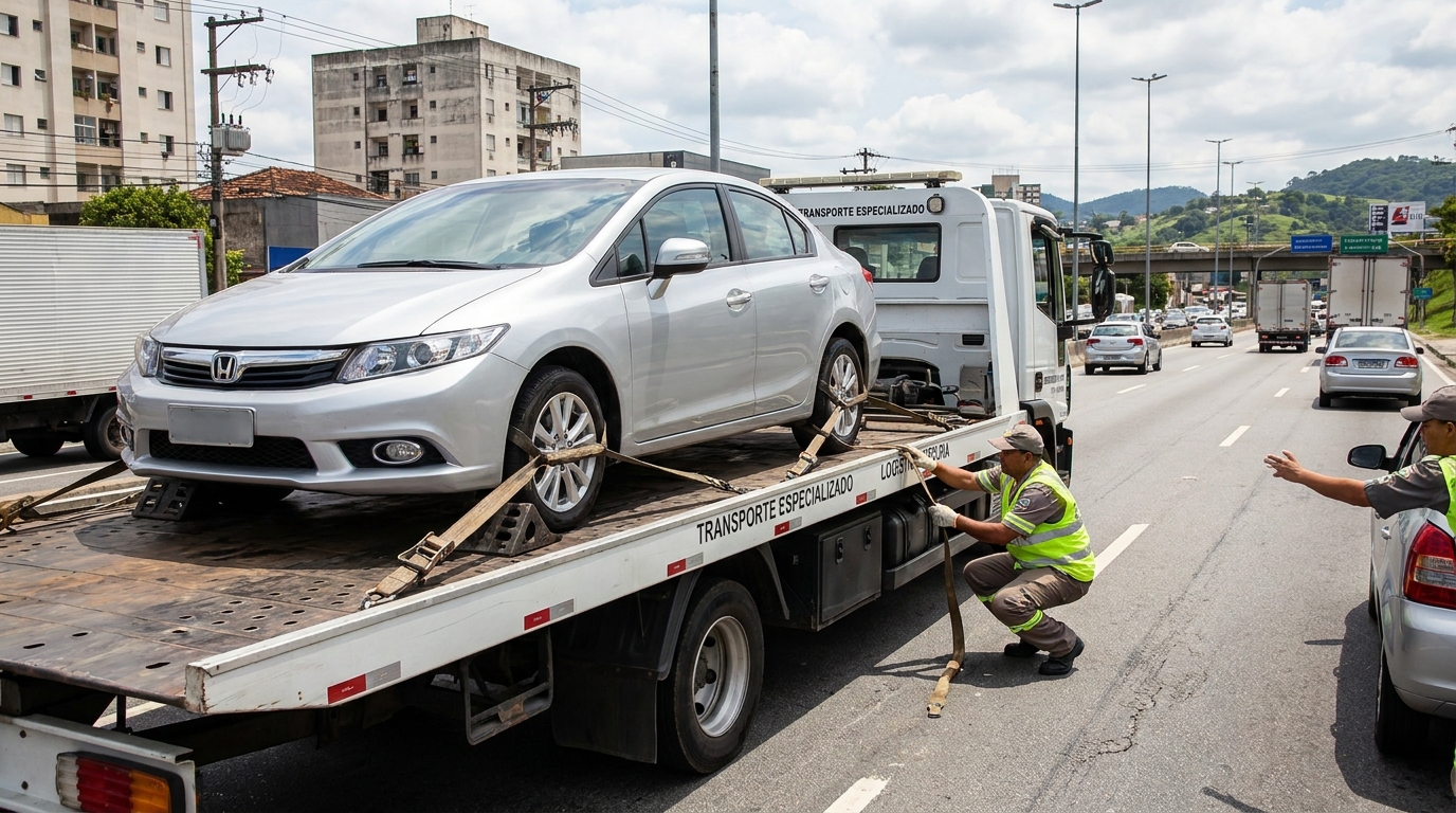 Transporte de Motocicletas no Centro, São José dos Pinhais‑PR